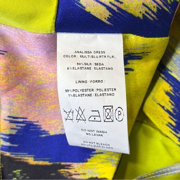 NEW Silvia Tcherassi Analissa Cut Out Silk Abstract Floral Dress Medium - Picture 12 of 14